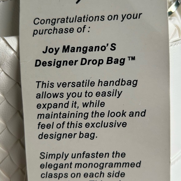 NEW Joy Mangano Drop Bag Tan Braided Faux Leather Oversize Carry On/Handbag. - Picture 10 of 12